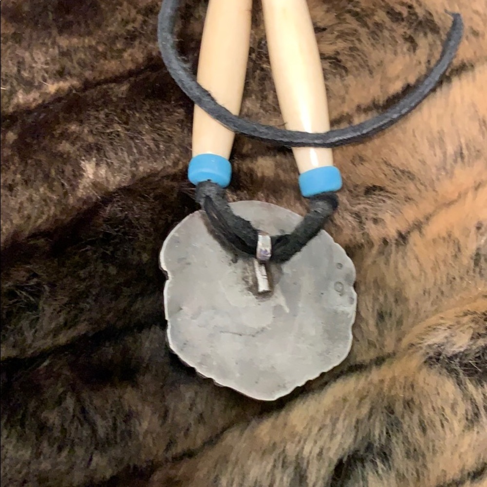 🩵🩶 Vintage turquoise stone sterling silver. #A313 - Picture 5 of 10